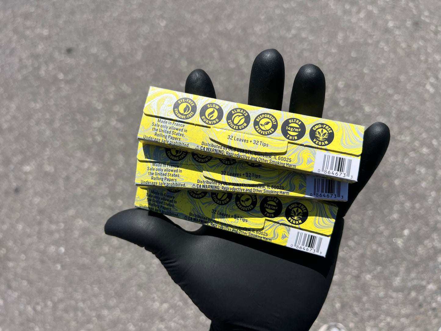 OCB Solaire Yellow King With Tips (3 Packs)