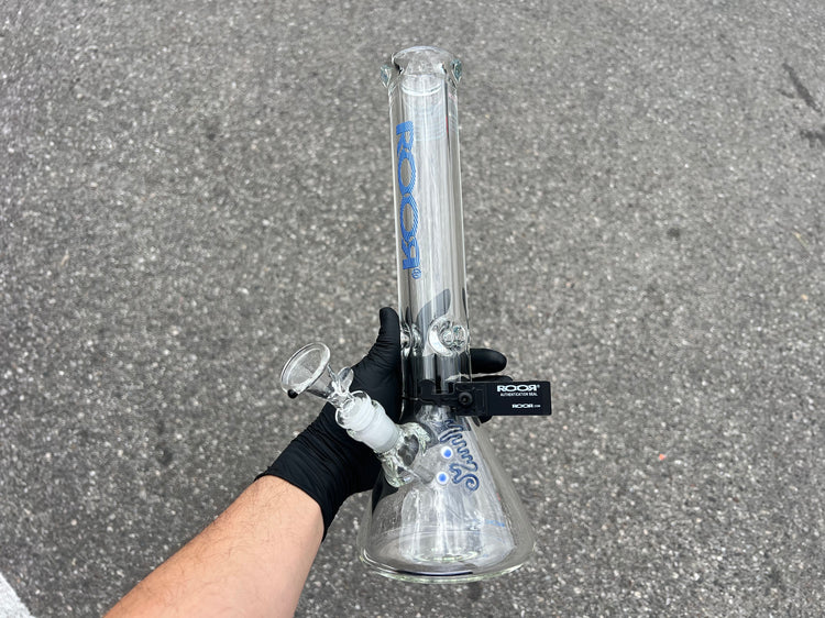 RooR Beaker 14" 50 x 9 13 Hole Stem Blue